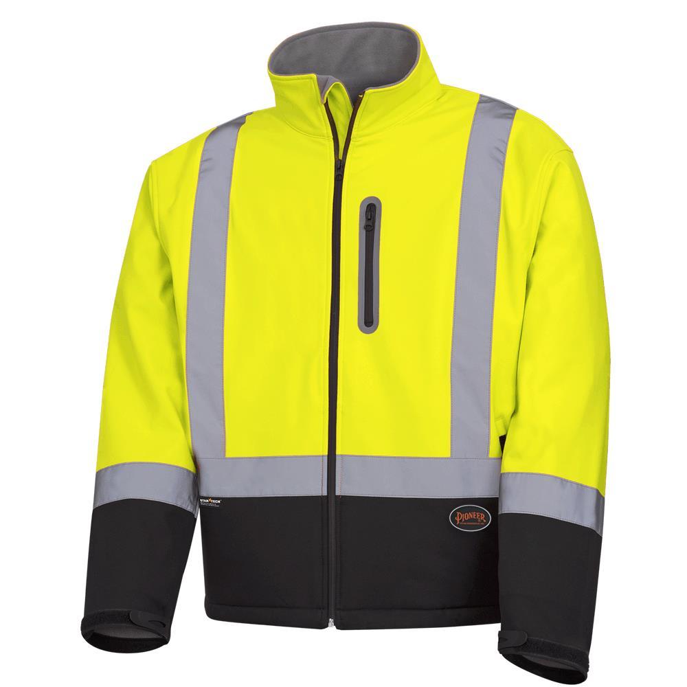 HI-Vis Softshell Mechanical Strength Safety Jackets<span class=' ItemWarning' style='display:block;'>Item is usually in stock, but we&#39;ll be in touch if there&#39;s a problem<br /></span>