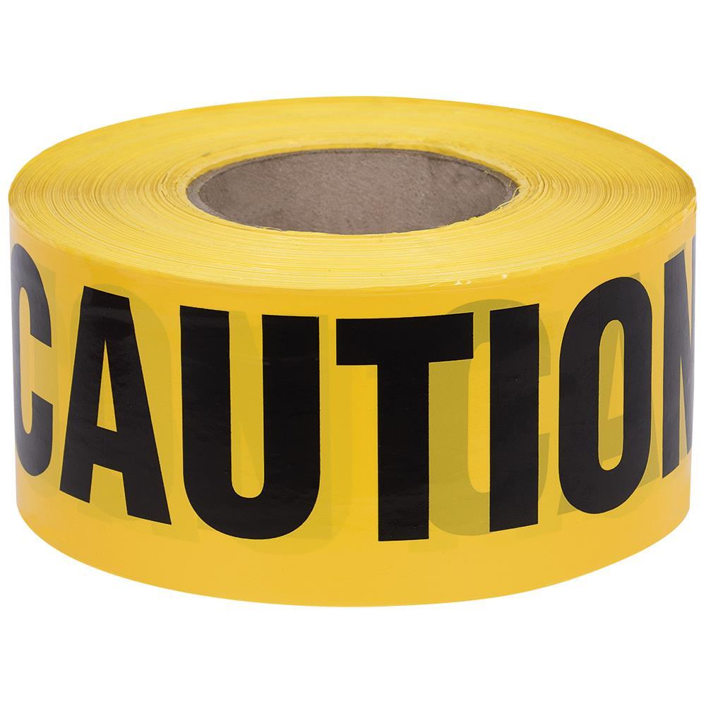 &#34;Caution Tape&#34; - Yellow - 0.04 mm - 1000&#39;/304.8 m<span class=' ItemWarning' style='display:block;'>Item is usually in stock, but we&#39;ll be in touch if there&#39;s a problem<br /></span>