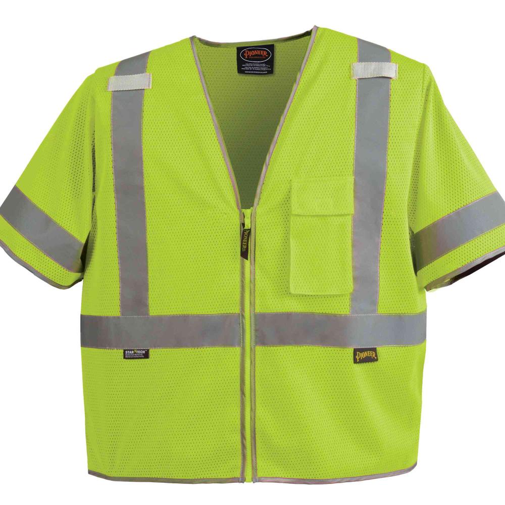 Hi-Vis Short Sleeved Safety Vests<span class=' ItemWarning' style='display:block;'>Item is usually in stock, but we&#39;ll be in touch if there&#39;s a problem<br /></span>