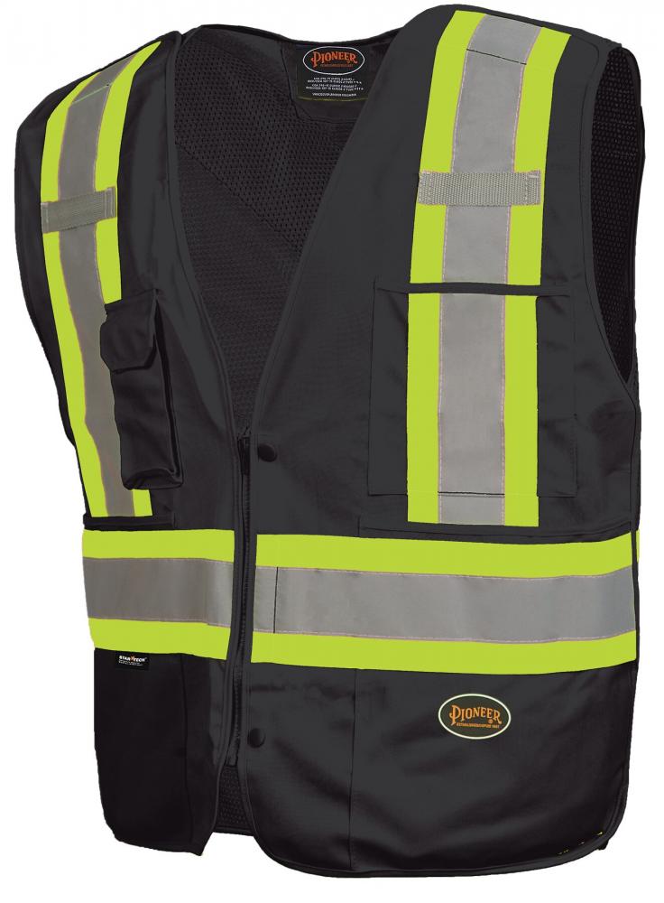 Tear-Away Mesh Back Zip Front Safety Vests - Tricot Polyester<span class=' ItemWarning' style='display:block;'>Item is usually in stock, but we&#39;ll be in touch if there&#39;s a problem<br /></span>