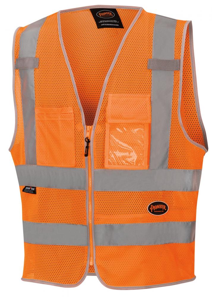 Poly Mesh Zip-Front Safety Vests<span class=' ItemWarning' style='display:block;'>Item is usually in stock, but we&#39;ll be in touch if there&#39;s a problem<br /></span>