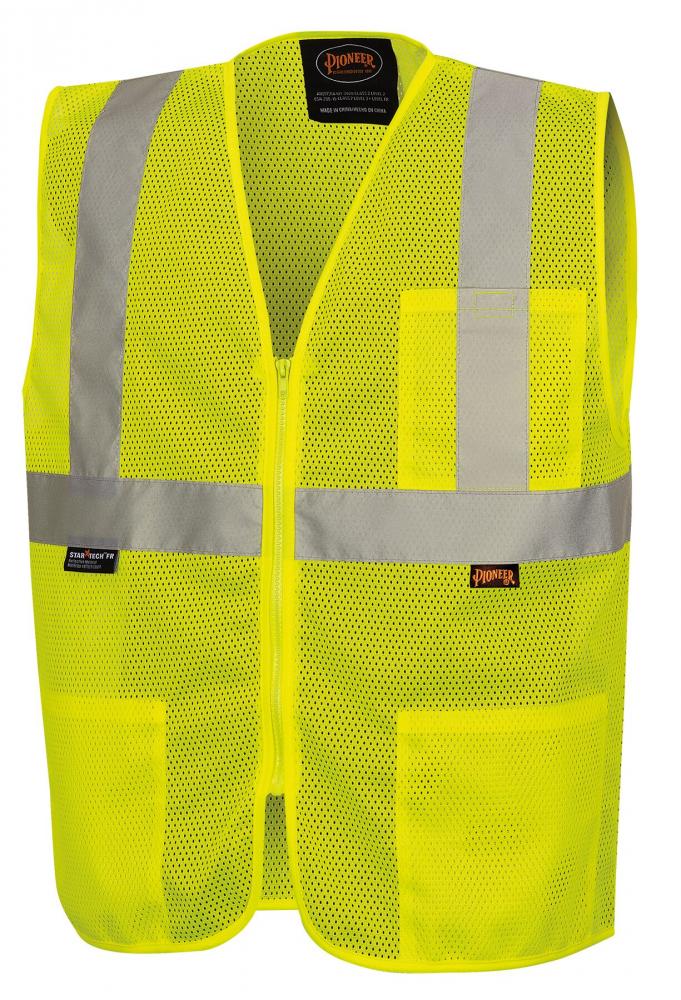 Self-Extinguishing Hi-Vis Mesh Safety Vests<span class=' ItemWarning' style='display:block;'>Item is usually in stock, but we&#39;ll be in touch if there&#39;s a problem<br /></span>