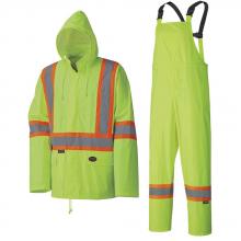 Pioneer V1080160-L - Waterproof Lightweight Safety Rainsuits - Polyester/PVC