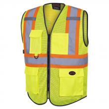 Pioneer V1024860-2XL - Zip Front Safety Vests - Multi Pockets