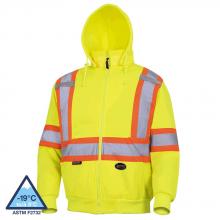 Pioneer V1060460-S - Hi Vis Polyester Fleece Hoodies