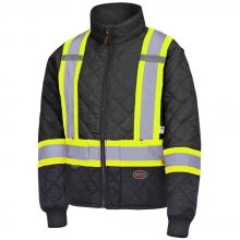 Pioneer V1170170-XS - Black Hi-Viz Quilted Freezer Jacket - XS