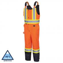Pioneer V1120651-S - Hi-Vis Waterproof Quilted Safety Overalls