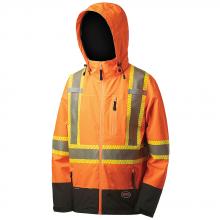 Pioneer V1130450-L - Hi-Vis Softshell Waterproof/Breathable Premium Safety Jackets