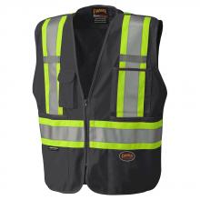 Pioneer V1021170-2XL - Tear-Away Mesh Back Zip Front Safety Vests - Tricot Polyester
