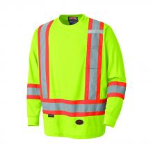 Pioneer V1051260U-4XL - Bird's-Eye Long-Sleeved Safety Shirts