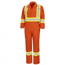 Pioneer V202151T-40 - Hi-Vis Industrial Wash Safety Coveralls
