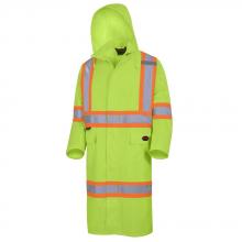 Pioneer V1081460-4XL - "The Rock" Hi-Vis Safety Rainwear Long Coats