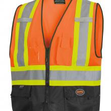 Pioneer V1020251U-4/5XL - Hi-Vis Safety Vests with Adjustable Sides