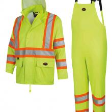 Pioneer V1080160U-4XL - Waterproof Lightweight Safety Rainsuits - Polyester/PVC