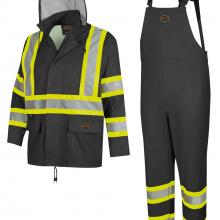 Pioneer V1080170U-S - Waterproof Lightweight Safety Rainsuits - Polyester/PVC