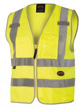 Pioneer V1025160U-M - Poly Tricot Zip Front Safety Vests