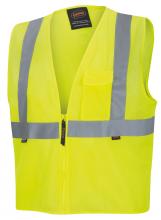 Pioneer V1060360U-3XL - Hi-Vis Mesh Zip-Up Safety Vest