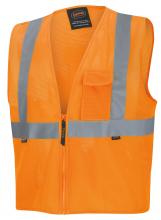 Pioneer V1060450U-4XL - Hi-Vis Mesh Zip-Up Safety Vest