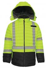 Pioneer V1136660U-L - Hi-Vis Quilted Safety Parkas