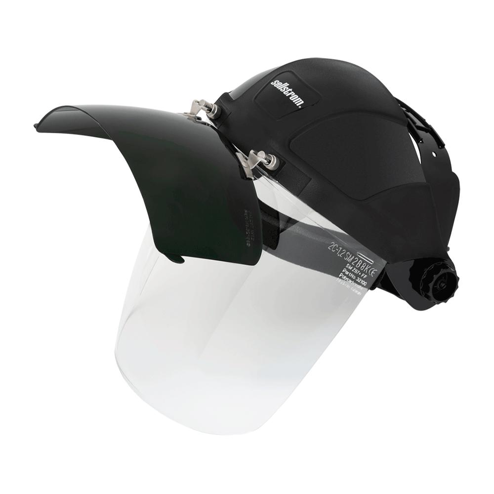 DP4 Series - Polycarbonate Face Shields - Flip-up IR Visor<span class=' ItemWarning' style='display:block;'>Item is usually in stock, but we&#39;ll be in touch if there&#39;s a problem<br /></span>