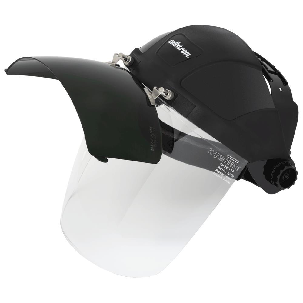 DP4 Series - Polycarbonate Face Shields - Flip-up IR Visor<span class=' ItemWarning' style='display:block;'>Item is usually in stock, but we&#39;ll be in touch if there&#39;s a problem<br /></span>