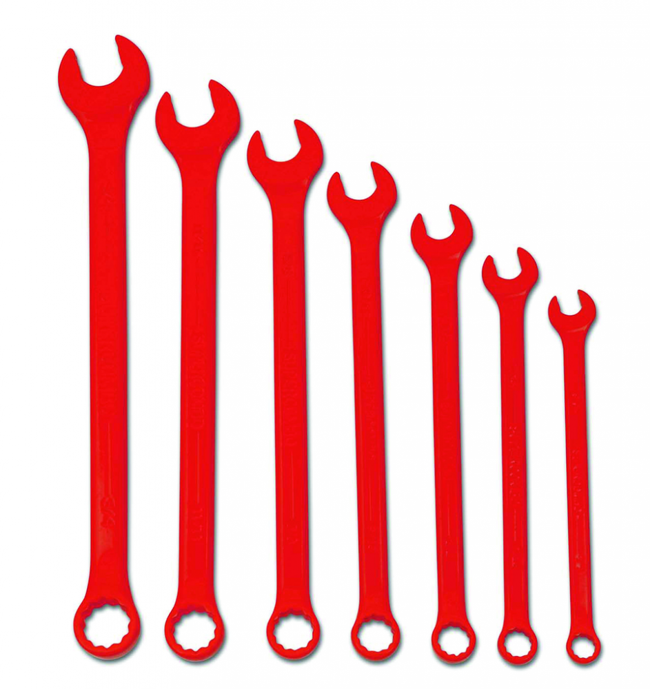 7 pc SAE SUPERCOMBO  High Visibility Red Combination Wrench Set<span class=' ItemWarning' style='display:block;'>Item is usually in stock, but we&#39;ll be in touch if there&#39;s a problem<br /></span>