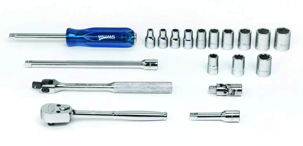 19 pc 1/4&#34; Drive 6-Point SAE Deep Socket and Drive Tool Set Packed Keep Safe Foam in Metal Tool<span class=' ItemWarning' style='display:block;'>Item is usually in stock, but we&#39;ll be in touch if there&#39;s a problem<br /></span>