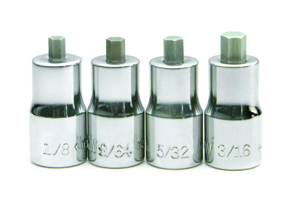 4 pc 1/4&#34; Drive SAE Bit Stubby Hex Bit Socket Set on Rail and Clips<span class=' ItemWarning' style='display:block;'>Item is usually in stock, but we&#39;ll be in touch if there&#39;s a problem<br /></span>