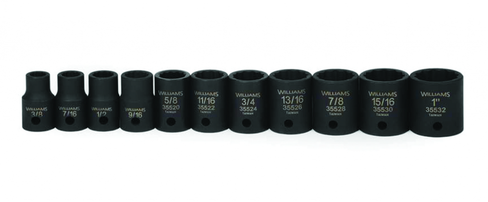 12 pc 1/2&#34; Drive 12-Point SAE Shallow Socket Set on Rail and Clips<span class=' ItemWarning' style='display:block;'>Item is usually in stock, but we&#39;ll be in touch if there&#39;s a problem<br /></span>