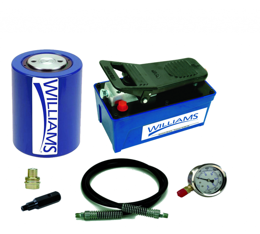 Air Pump and 20T Low Profile Hydraulic Cylinder Combination Set<span class=' ItemWarning' style='display:block;'>Item is usually in stock, but we&#39;ll be in touch if there&#39;s a problem<br /></span>