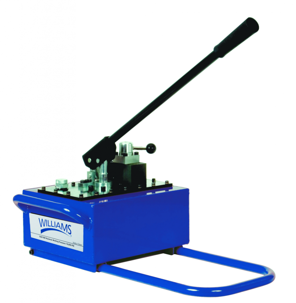 Two Speed Double Acting Handle Pump 128 Usable Oil Capacity<span class=' ItemWarning' style='display:block;'>Item is usually in stock, but we&#39;ll be in touch if there&#39;s a problem<br /></span>