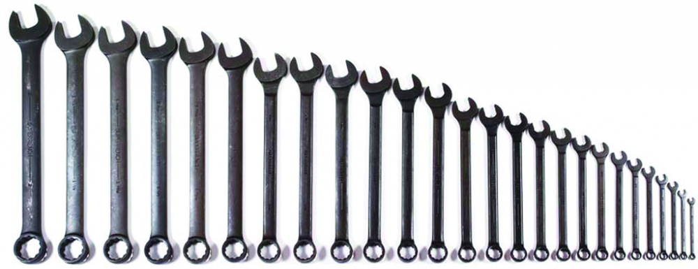11 pc SAE SUPERCOMBO  Black Industrial Finish Combination Wrench Set<span class=' ItemWarning' style='display:block;'>Item is usually in stock, but we&#39;ll be in touch if there&#39;s a problem<br /></span>