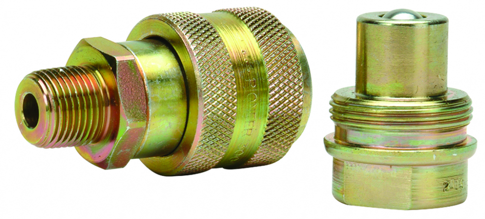 3/8&#34; - 18NPTF High Flow Coupler Male Half<span class=' ItemWarning' style='display:block;'>Item is usually in stock, but we&#39;ll be in touch if there&#39;s a problem<br /></span>