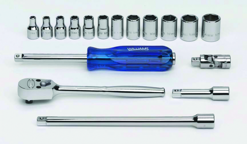 17 pc 1/4&#34; Drive 6-Point Metric Shallow Socket and Drive Tool Set Packed Keep Safe Foam in Metal<span class=' ItemWarning' style='display:block;'>Item is usually in stock, but we&#39;ll be in touch if there&#39;s a problem<br /></span>