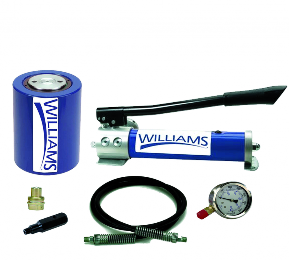 Hand Pump and 30 Ton Low Profile Hydraulic Cylinder Combination Set<span class=' ItemWarning' style='display:block;'>Item is usually in stock, but we&#39;ll be in touch if there&#39;s a problem<br /></span>