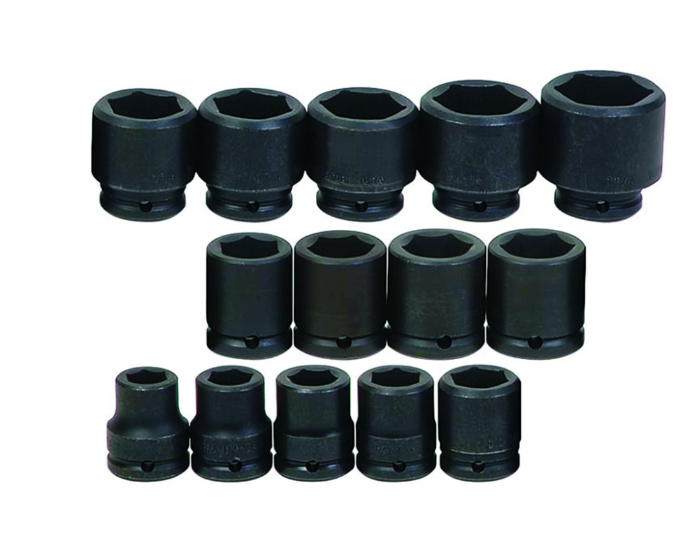 10 pc 3/4&#34; Drive 6-Point SAE Shallow Socket Set on Rail and Clips<span class=' ItemWarning' style='display:block;'>Item is usually in stock, but we&#39;ll be in touch if there&#39;s a problem<br /></span>