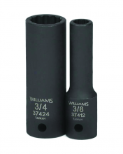 Williams JHW37440 - 1/2" Drive Deep Impact Sockets, 12-Point, SAE