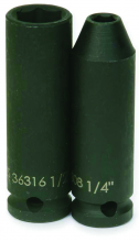 Williams JHW36332 - 3/8" Drive Deep Impact Sockets, 6-Point, SAE