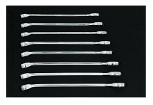Williams JHWFMWS-18A2 - 8 pc Metric 12-Point SUPERCOMBO  Combination Wrench Set in 1/3 Foam Drawer Inset (17-24 mm)