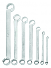 Williams JHWWS-8707 - 7 pc SAE Double Head 10  Offset Box End Wrench Set