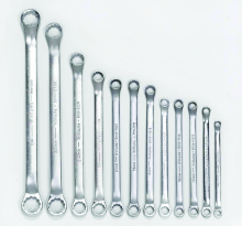 Williams JHWMWS-BWM12 - 12 pc Metric Double Head 10  Offset Box End Wrench Set