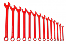 Williams JHWWS1172RSC - 14 pc SAE SUPERCOMBO  High Visibility Red Combination Wrench Set