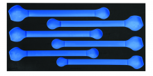 Williams JHWFWS1190SCA333FM - 3/3 Foam Drawer Inset Only for 6 pc SAE 12-Point SUPERCOMBO  Combination Wrench Set (1-5/8 to 2)