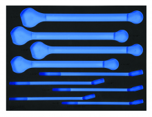 Williams JHWFWS1190SCA223FM - 2/3 Foam Drawer Inset Only for 9 pc SAE 12-Point SUPERCOMBO  Combination Wrench Set (15/16 to 1-1/2)