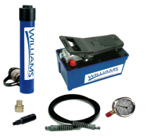 Williams JHW1AP25T08 - 25 Ton, 8" Stroke Single Acting Cylinder And Single Acting Air Pump