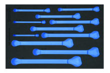 Williams JHWFWS1190SCA113FM - 1/3 Foam Drawer Inset Only for 11 pc SAE 12-Point SUPERCOMBO  Combination Wrench Set (1/4 to 7/8)