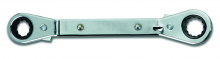 Williams JHWRBO-1618 - 1/2 x-9/16 12-Point SAE Double Head 25  Reversible Offset Ratcheting Box Wrench