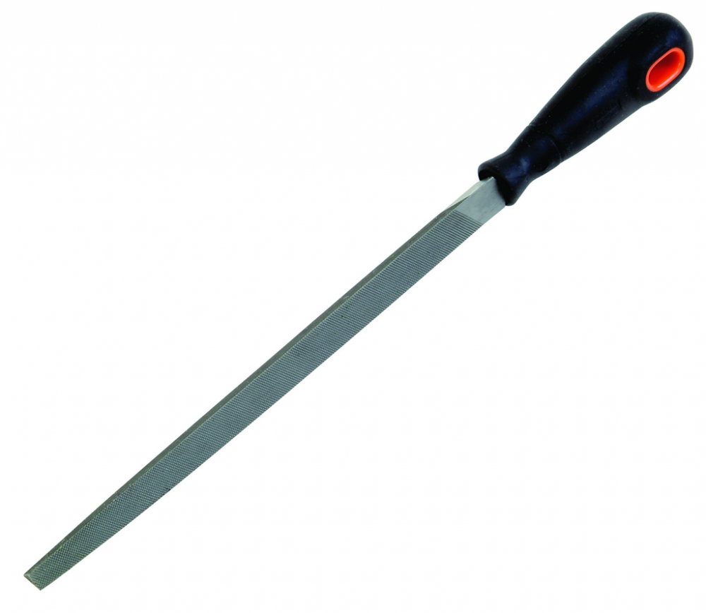 8&#34; Bastard Cut Three Square File with Ergo  Handle<span class=' ItemWarning' style='display:block;'>Item is usually in stock, but we&#39;ll be in touch if there&#39;s a problem<br /></span>