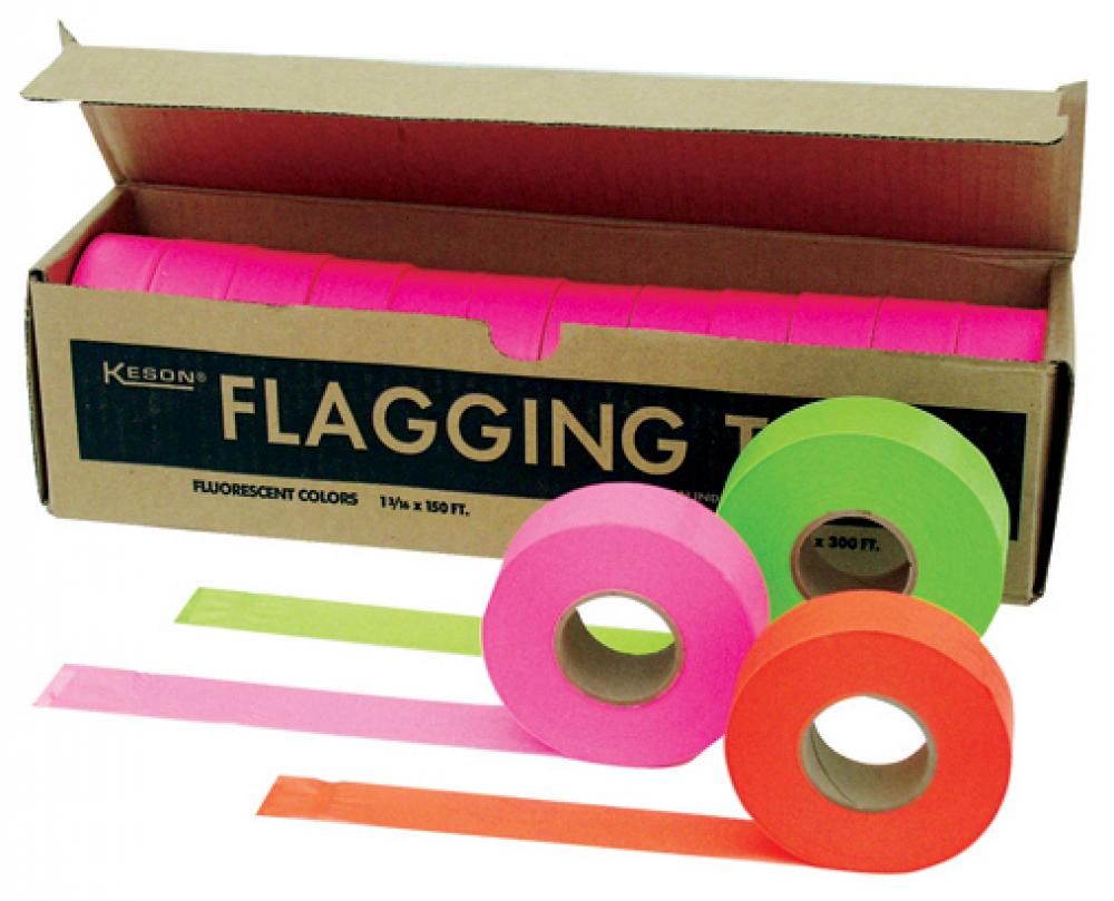 TFPG-730 FLAGGING TAPE, GLO-PINK (1 3/16 IN X 150 FT)<span class=' ItemWarning' style='display:block;'>Item is usually in stock, but we&#39;ll be in touch if there&#39;s a problem<br /></span>