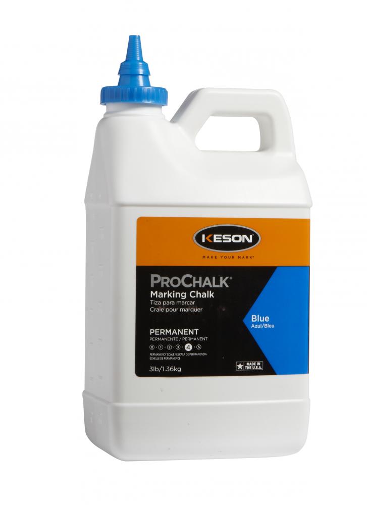 PROCHALK® LEVEL 4, PERMANENT, BLUE, 3 LBS<span class=' ItemWarning' style='display:block;'>Item is usually in stock, but we&#39;ll be in touch if there&#39;s a problem<br /></span>